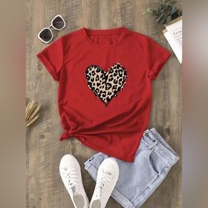 NWT Heart Print Shirt